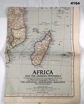 National Geographic map Africa and Arabian peninsula