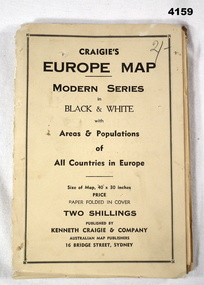 Craige’s folding map of Europe.