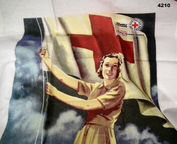 Red Cross Tea Towel celebrating 100 years