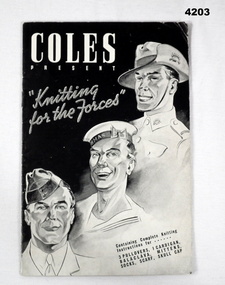 “Coles” booklet, knitting for the Forces.