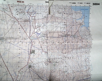 Four section map of areas re Iraq