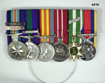 Court mounted medal set Vietnam era.