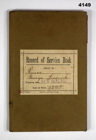 Book - BOOK, RECORD OF SERVICE, 21.06.2011