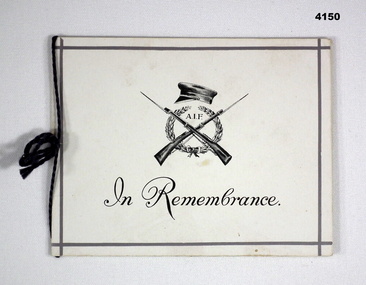Sympathy cards re Frederick Pierce DCM.