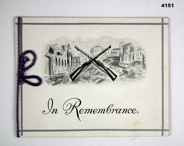 Card - SYMPATHY CARD, Atlas Press, Marlborough series, 1917