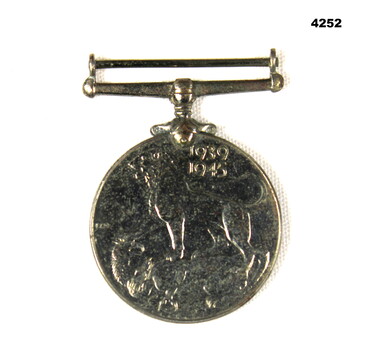 Single round British War medal WW2.