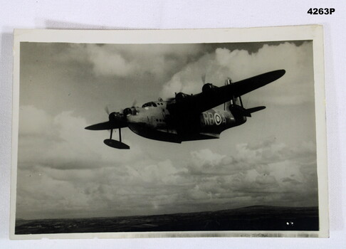 Photo of a Sunderland flying boat.