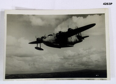 Photo of a Sunderland flying boat.