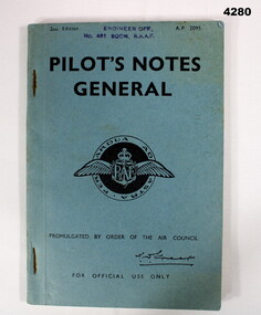 RAAT note book Pilots WW2