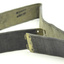 Webbing belt with no brass buckles.