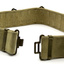 Webbing waist belt with pack pack attachment.