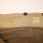 Close up of name on military trousers.