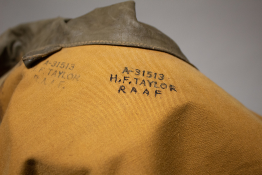 Markings on the wet weather cape.