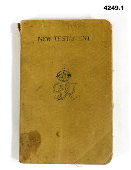 Cloth covered New Testament Bible