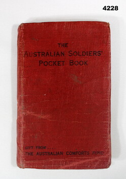 Soldiers Comfort Fund book WW2