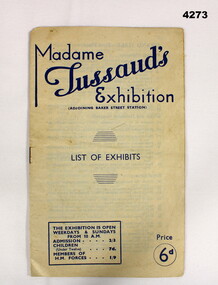 Madame Tussaud’s exhibition information guide