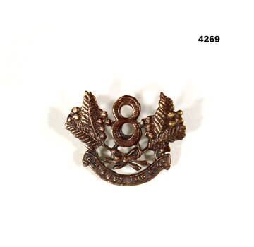 Metal 8th Australian Infantry badge