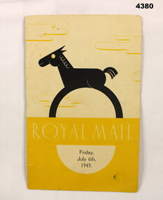 Front cover of a race meeting 1945.