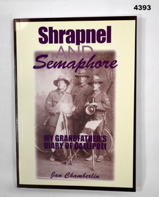 Book, biography of NZ WW1 soldier Gallipoli