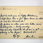 Letter written on the back of a postcard