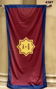 Red, yellow and blue Salvation Army flag