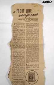 An article cutting from the Western Mail by James O'Connor