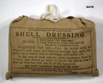 Water proof shell dressing October 1941