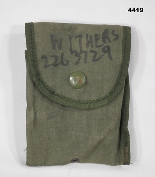 Military issue green Compass pouch