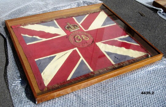 King's colours of the 38th Infantry Battalion.