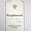 Compliments card from the Rats of Tobruk 