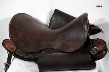 British style military saddle as used in World War 1.