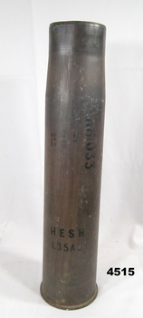 105 mm brass cannon shell casing