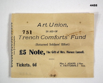 Trench Comforts Fund Raffle tickets