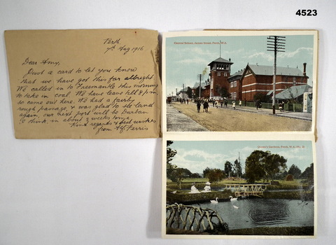 Folded souvenir booklet of Perth WA
