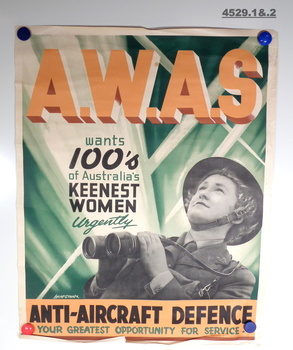 Recruitment poster of A.W.A.S