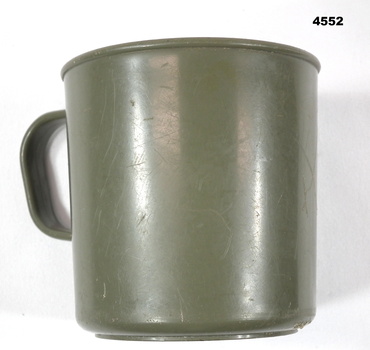 Plastic green Mess cup 1968