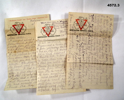 Two letters from Belgium in 1917