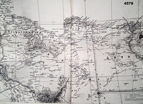 German map of North Africa WW2