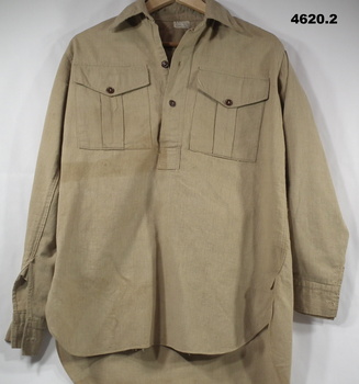 Light khaki colour military issue shirt
