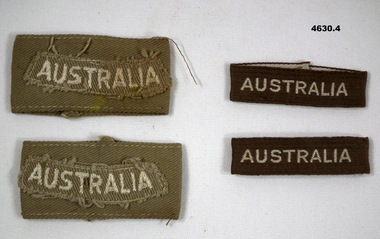 “Australia shoulder flashes WW2 issue.