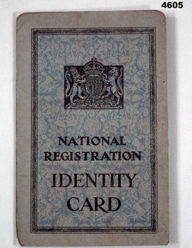 National Registration Identity card  'Abraham Van Lier'.