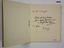 Inside of Christmas card with writing.