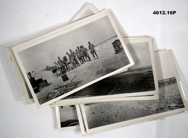 Set of 16 black & white photographs of Tobruk area.