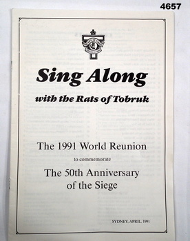 MUSIC LYRICS FOR RATS OF TOBRUK