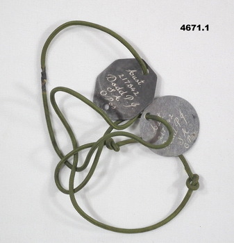 Three sets of Identity disc’s Vietnam era