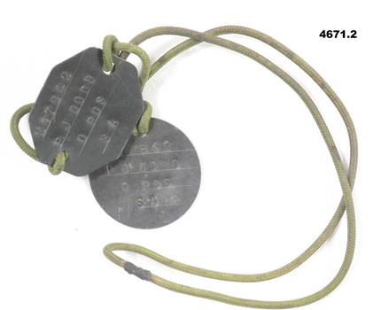 Three sets of Identity disc’s Vietnam era