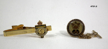 Tie pins for Rats of Tobruk Association.