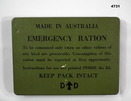 Green Ermergency Ration Tin Australia