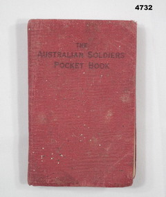 Red covered Australian Soldiers Pocket book
