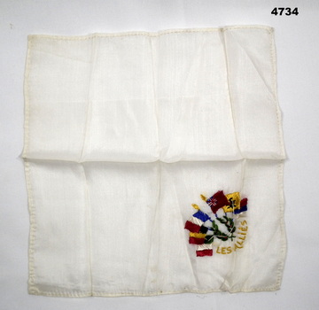 Small silk flag souvenir handkerchief 